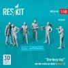 RESKIT RSF48-0090 One busy day carrier crew on deck (scene 2) (6 pcs) (3D Printed) 1/48